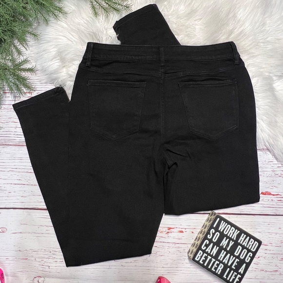 👖NWT🤩 |•ST. JOHN'S BAY•| Jet Black Secret Slender Skinny High Rise Jeans Sz 12 - Picture 2 of 9
